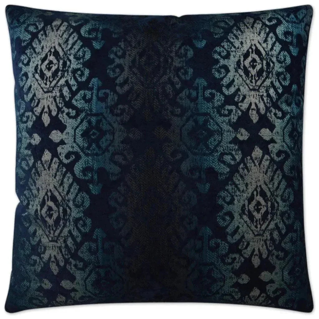 Nina Indigo Blue Throw Pillow With Insert