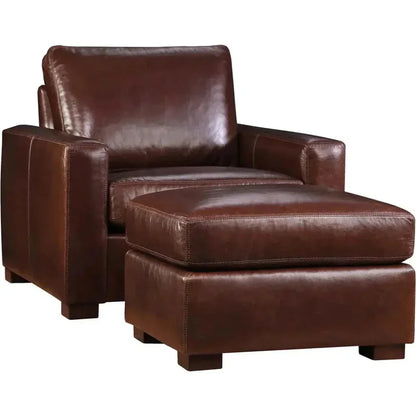 No Regrets Grain Leather Couch High Back Made the USA