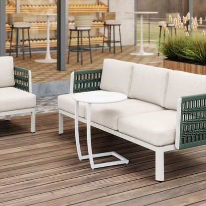 Noga Aluminum Round End Table