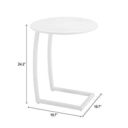 Noga Aluminum Round End Table