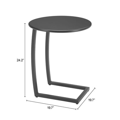 Noga Aluminum Round End Table