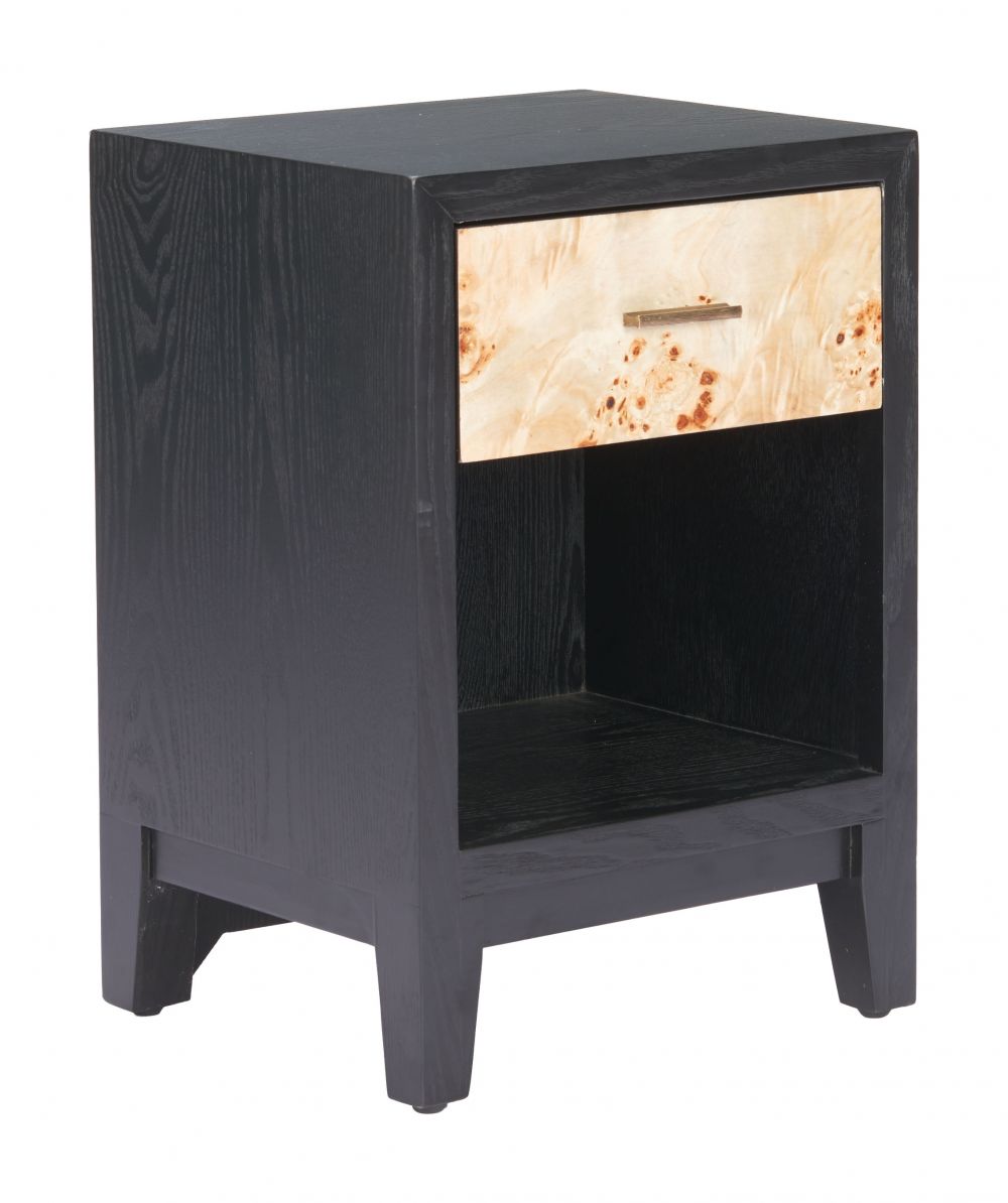 Noite One Drawer Wooden Side Table