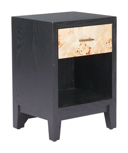 Noite One Drawer Wooden Side Table