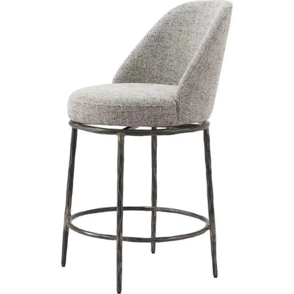 Nordhavn Steel Gray Swivel Counter Stool
