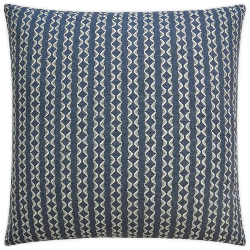 Notch Indigo Blue Throw Pillow With Insert