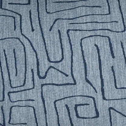 Novato Indigo Abstract Blue Large Throw Pillow Insert