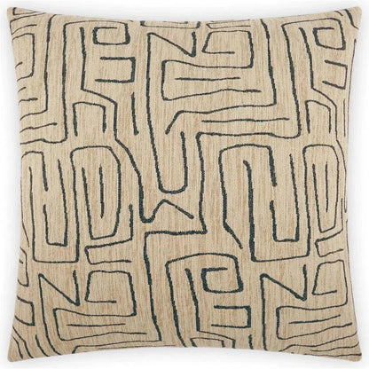 Novato Jute Brown Throw Pillow With Insert