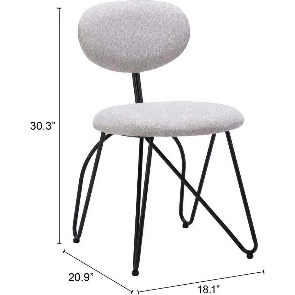 Novi Performance Fabric Armless Dining Chair 2PC