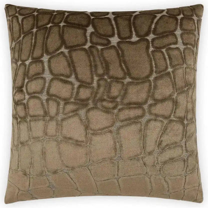 Nubia Chocolate Brown Throw Pillow With Insert