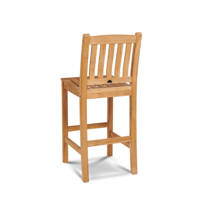 Oasis Teak Outdoor Armless Barstool