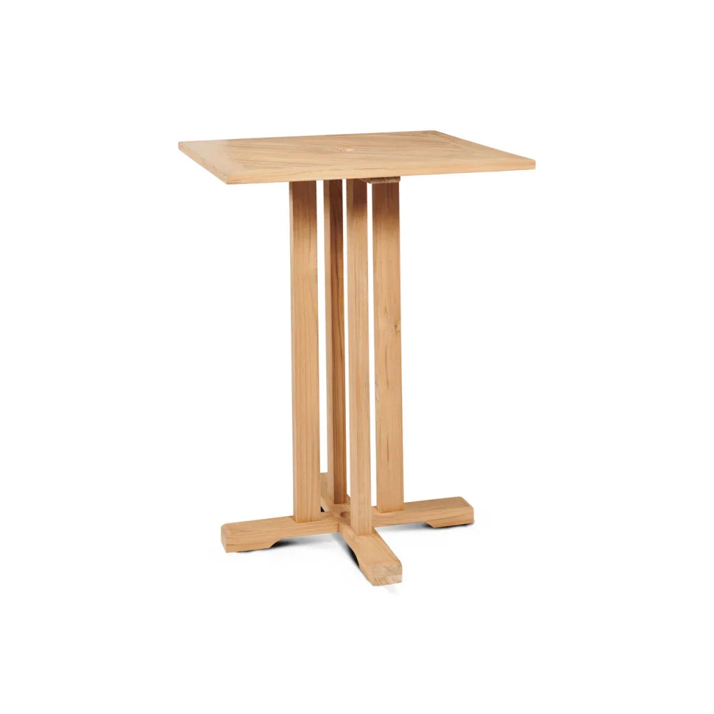 Oasis Teak Patio Square Bar Height Dining Set 3PC