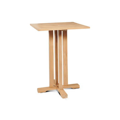 Oasis Teak Patio Square Bar Height Dining Set 3PC
