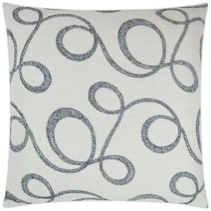 Okeefe Slate Off-White Throw Pillow Insert
