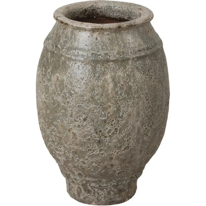 Olive Reef Green Ceramic Round Jar