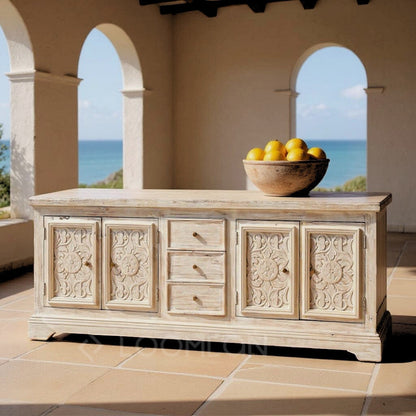 Olyndra Extra Long Wood Credenza