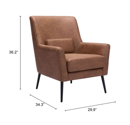 Ontario Faux Leather Accent Chair