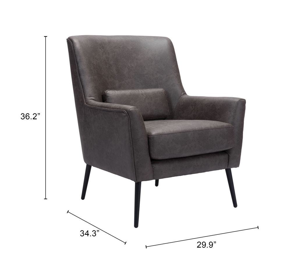 Ontario Faux Leather Accent Chair