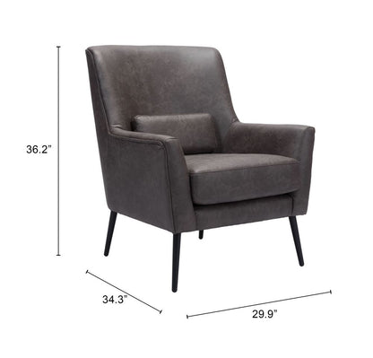 Ontario Faux Leather Accent Chair