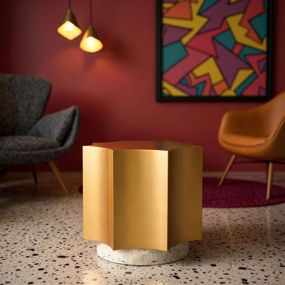 Osam Golden Iron Side Table