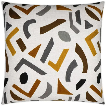 Oslo Abstract Tan Taupe Brown Large Throw Pillow Insert
