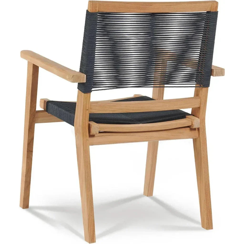 Oslo Teak Outdoor Stacking Armchair 2PC