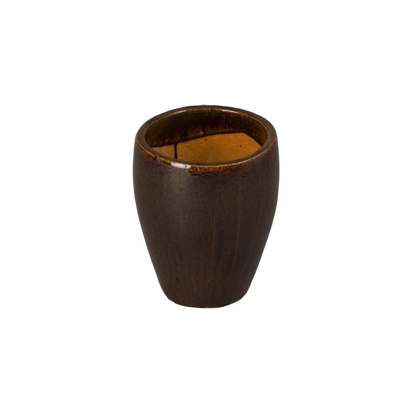 Ossal Brown Ceramic Outdoor Planter