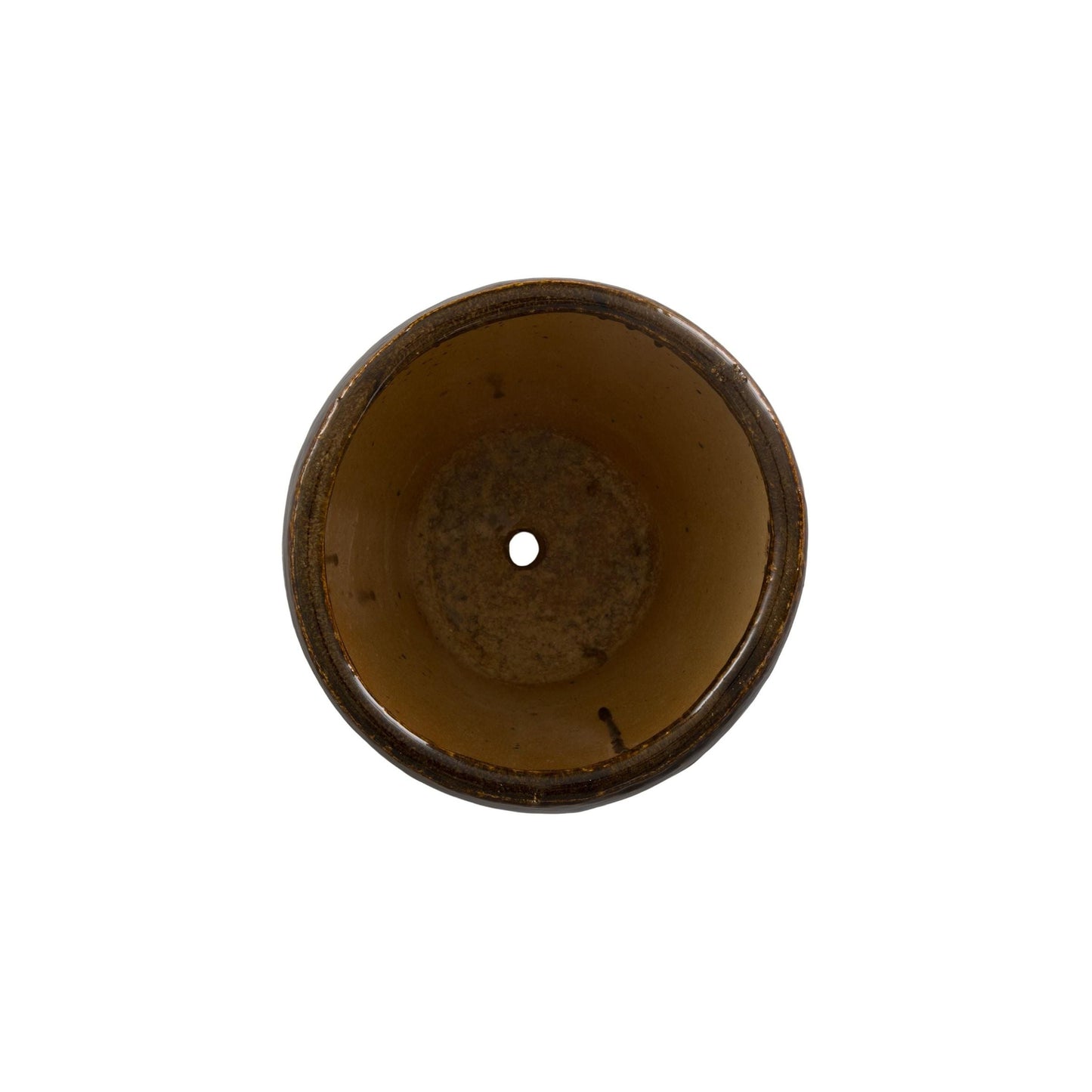 Ossal Brown Ceramic Outdoor Planter