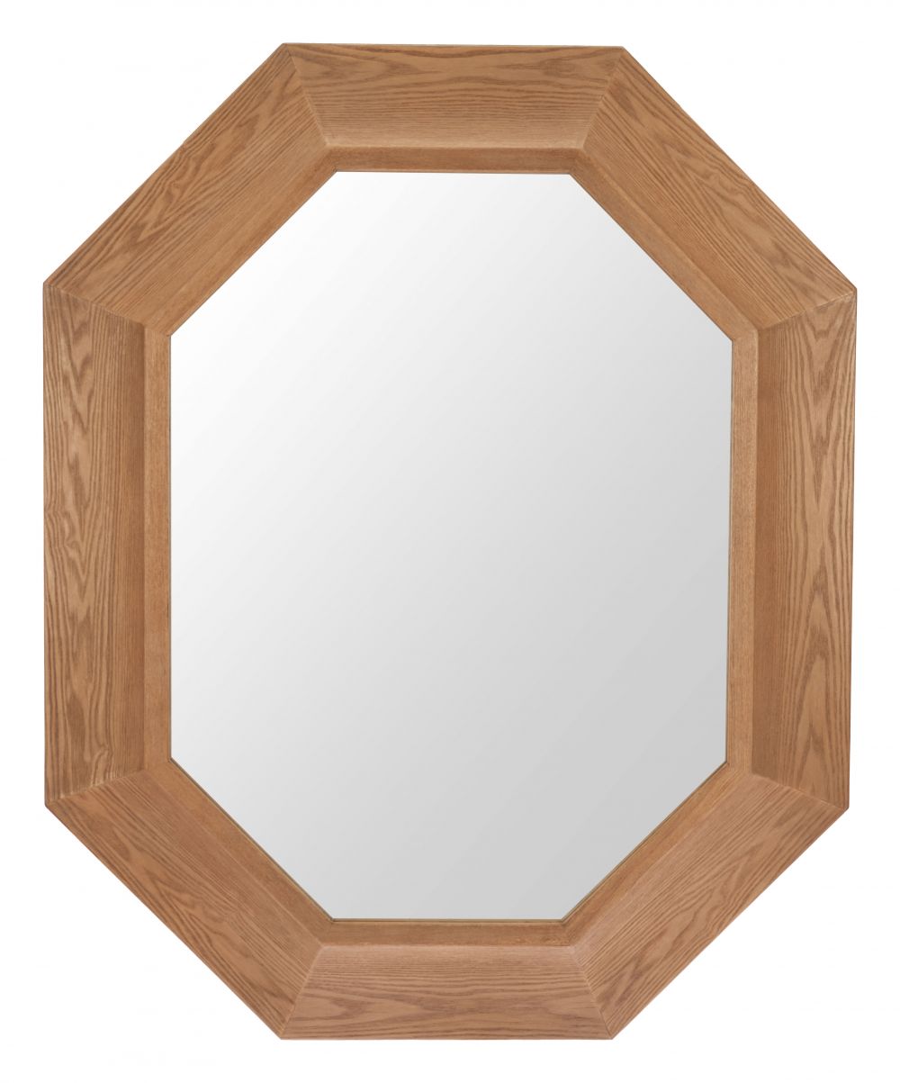 Otekant Natural Wood Frame Wall Mirror