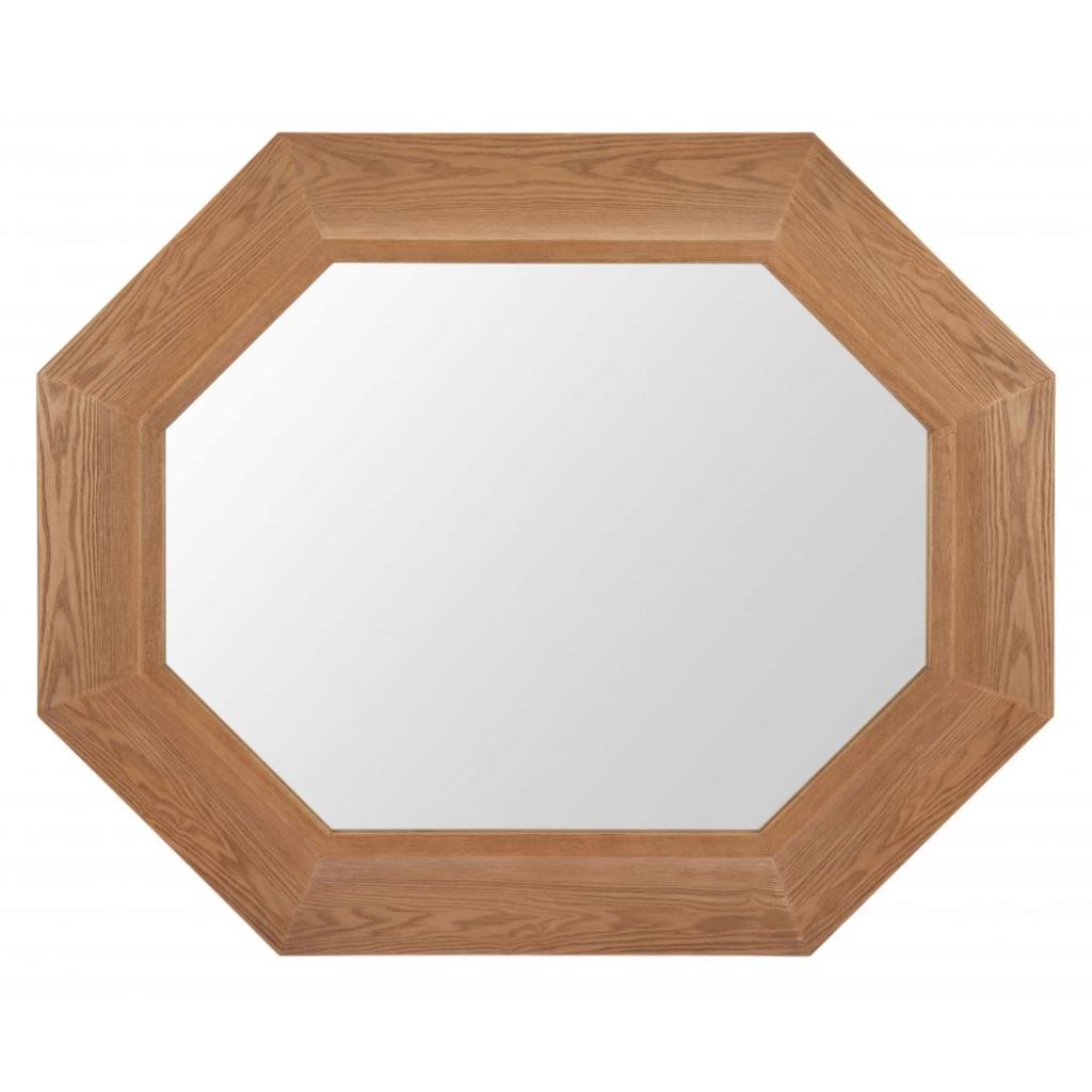 Otekant Natural Wood Frame Wall Mirror