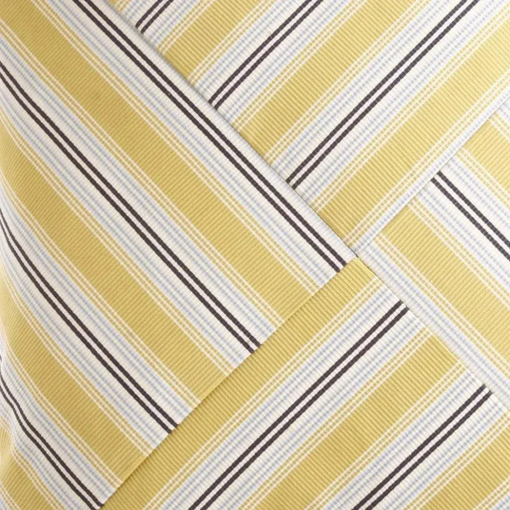Ottoman Stripe Yellow Throw Pillow Insert