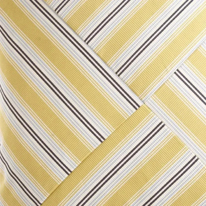 Ottoman Stripe Yellow Throw Pillow Insert
