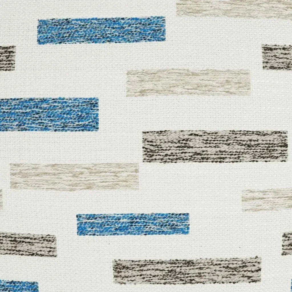 Outdoor Blockweave Lumbar Pillow - Blue