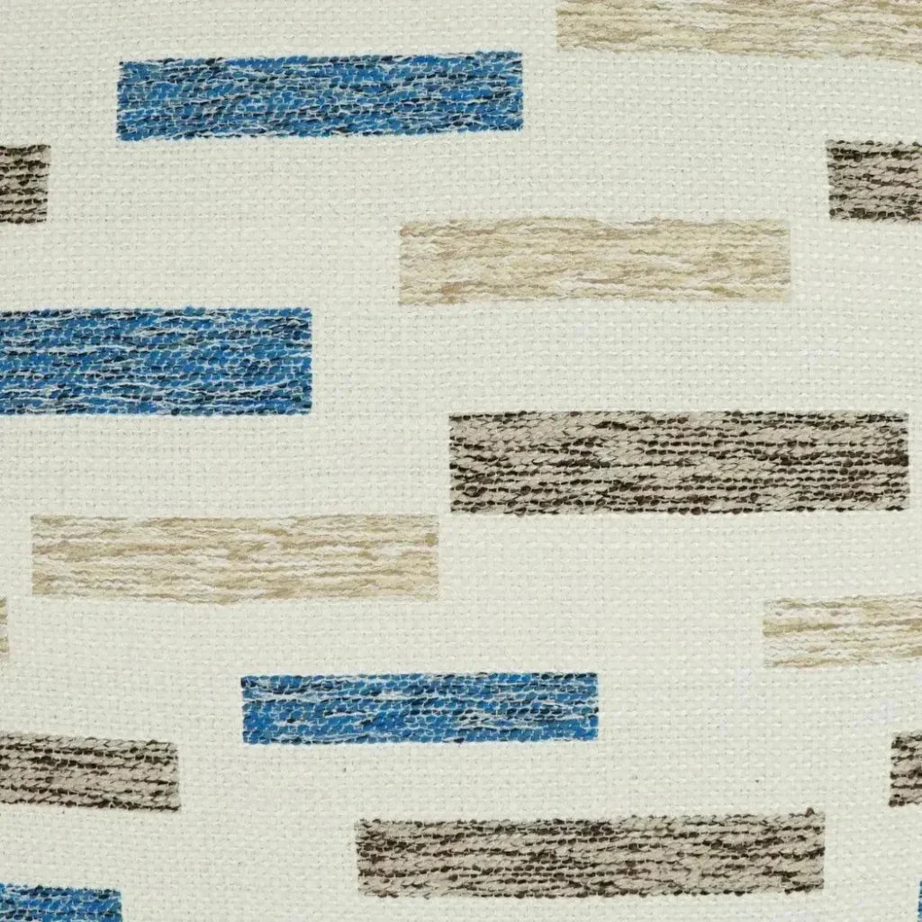 Outdoor Blockweave Pillow - Blue