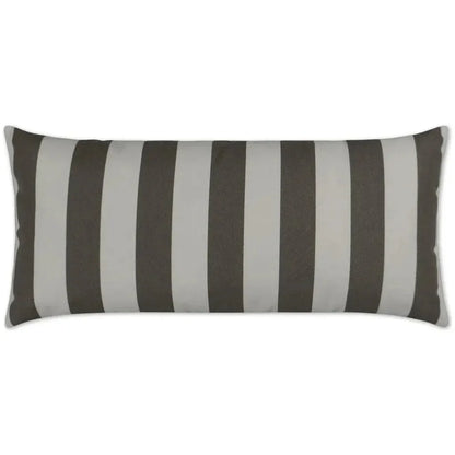 Outdoor Café Stripe Lumbar Pillow - Driftwood