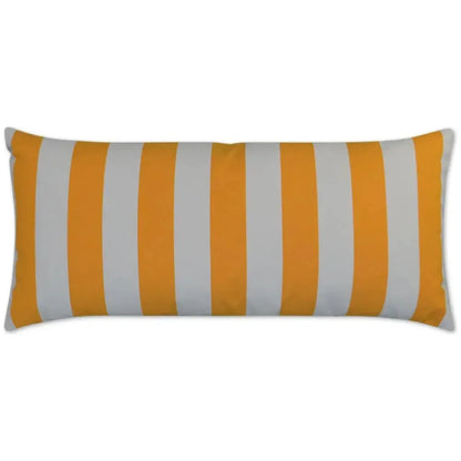 Outdoor Café Stripe Lumbar Pillow - Yellow
