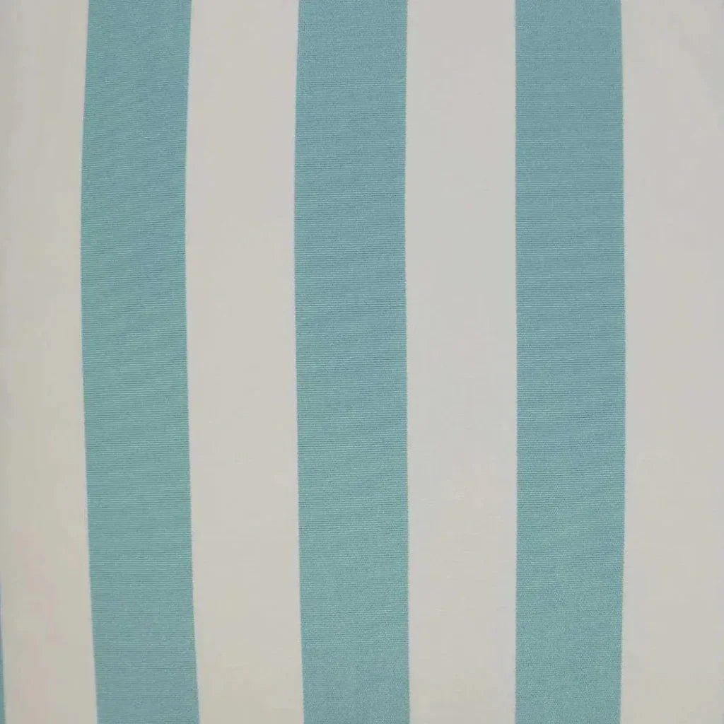 Outdoor Café Stripe Pillow - Aqua