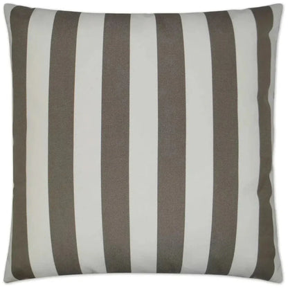 Outdoor Café Stripe Pillow - Driftwood