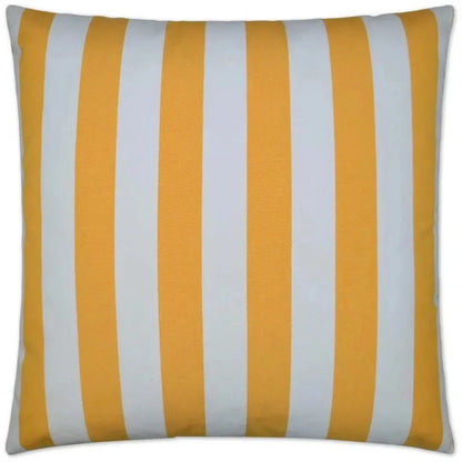 Outdoor Café Stripe Pillow - Yellow