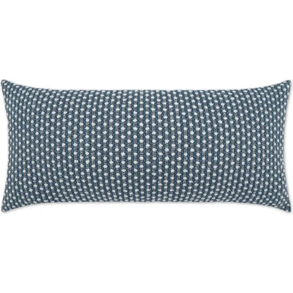 Outdoor Dot Dash Lumbar Pillow - Blue