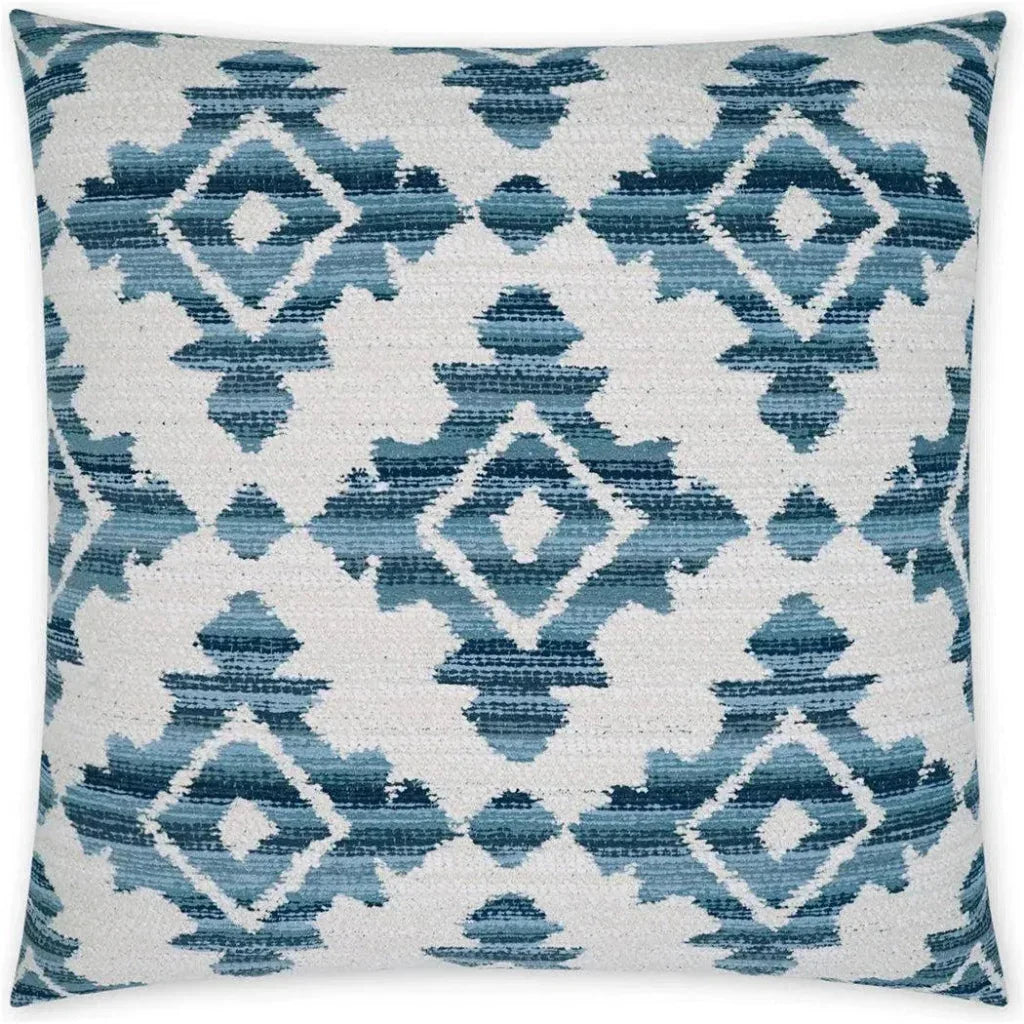 Outdoor Elmaple Pillow - Azure