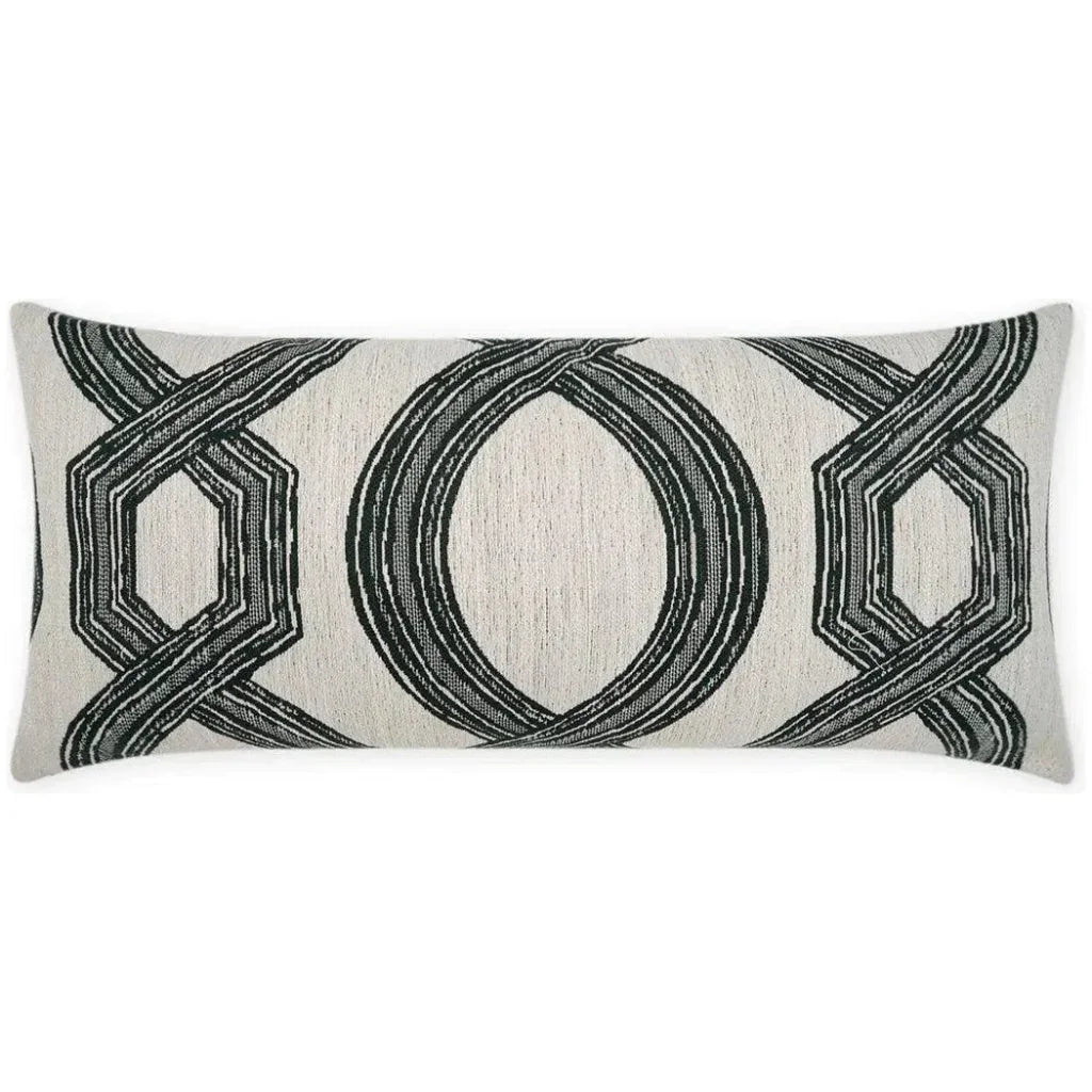 Outdoor Evadne Lumbar Pillow - Black