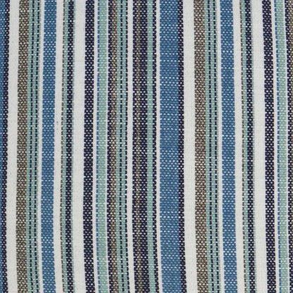 Outdoor Fancy Stripe Lumbar Pillow - Navy