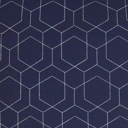 Outdoor Hex Quilt Pillow - Navy
