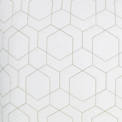 Outdoor Hex Quilt Pillow - White