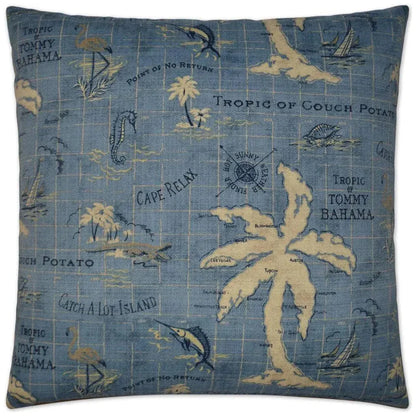 Outdoor Island Song Pillow - Ocean