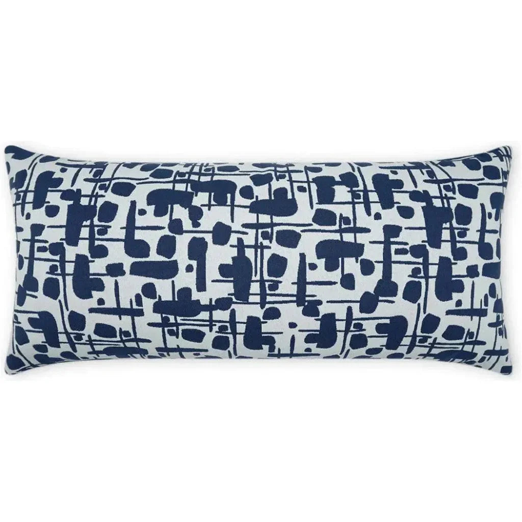 Outdoor Jargon Lumbar Pillow - Blue