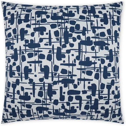 Outdoor Jargon Pillow - Blue