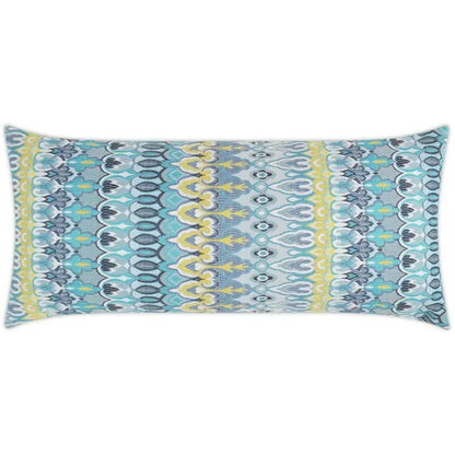 Outdoor Kanthum Lumbar Pillow - Turquoise