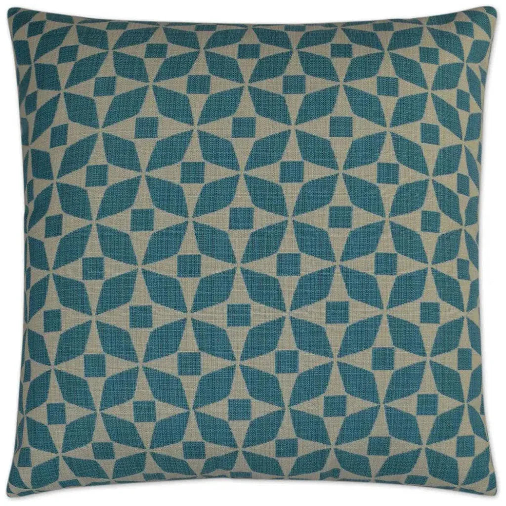 Outdoor Marquee Pillow - Turquoise