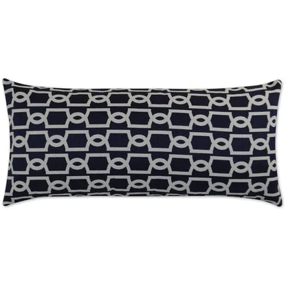 Outdoor Ocean Gate Lumbar Pillow - Navy
